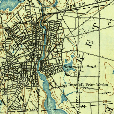 United States Geological Survey Providence, RI-MA (1894, 62500-Scale) digital map