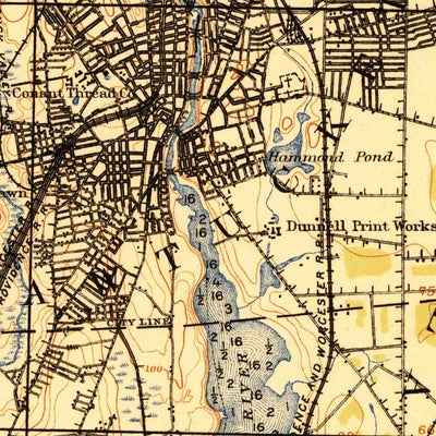 United States Geological Survey Providence, RI-MA (1921, 62500-Scale) digital map
