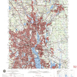 United States Geological Survey Providence, RI-MA (1979, 50000-Scale) digital map