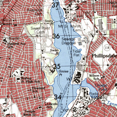 United States Geological Survey Providence, RI-MA (1979, 50000-Scale) digital map