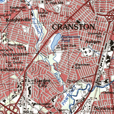 United States Geological Survey Providence, RI-MA (1979, 50000-Scale) digital map