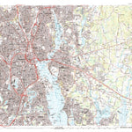 United States Geological Survey Providence, RI-MA (1987, 25000-Scale) digital map