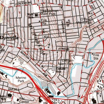 United States Geological Survey Providence, RI-MA (1987, 25000-Scale) digital map