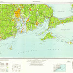 United States Geological Survey Providence, RI-MA-CT-NY (1958, 250000-Scale) digital map