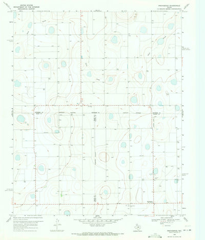 United States Geological Survey Providence, TX (1969, 24000-Scale) digital map