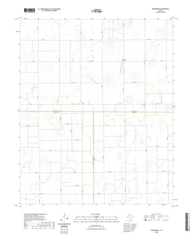 United States Geological Survey Providence, TX (2022, 24000-Scale) digital map