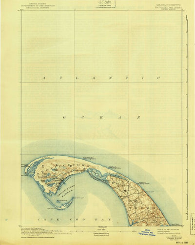 United States Geological Survey Provincetown, MA (1898, 62500-Scale) digital map