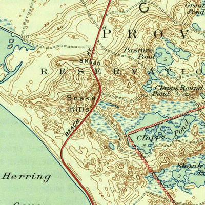 United States Geological Survey Provincetown, MA (1944, 31680-Scale) digital map