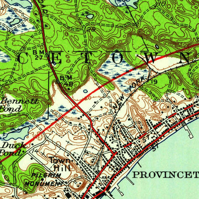 United States Geological Survey Provincetown, MA (1949, 24000-Scale) digital map