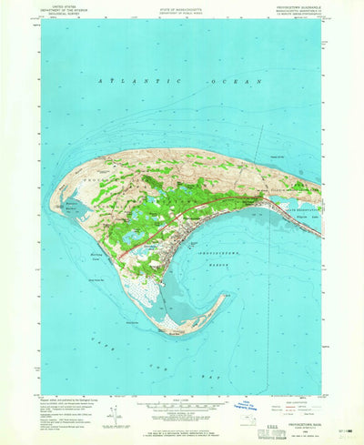 United States Geological Survey Provincetown, MA (1958, 24000-Scale) digital map