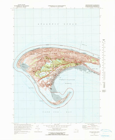 United States Geological Survey Provincetown, MA (1972, 24000-Scale) digital map