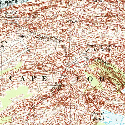 United States Geological Survey Provincetown, MA (1972, 24000-Scale) digital map