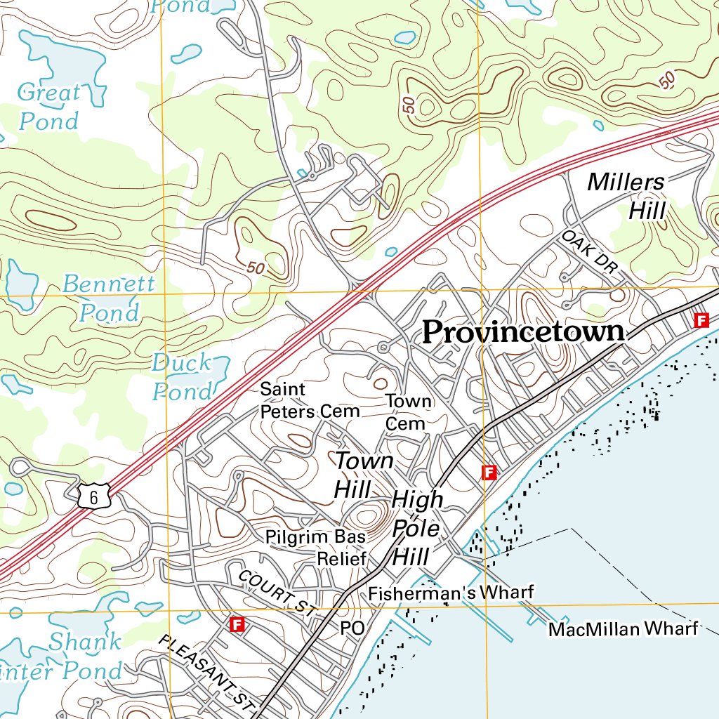 Provincetown, MA (2012, 24000-Scale) Map by United States Geological ...