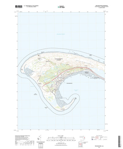 United States Geological Survey Provincetown, MA (2021, 24000-Scale) digital map