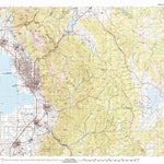 United States Geological Survey Provo, UT (1986, 100000-Scale) digital map