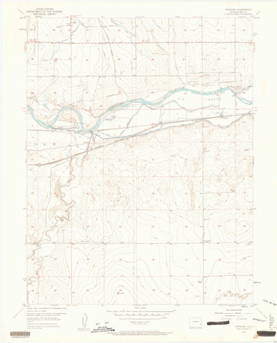 United States Geological Survey Prowers, CO (1953, 24000-Scale) digital map
