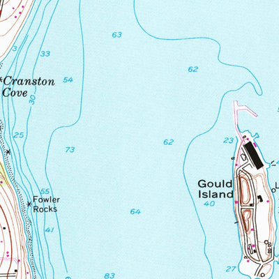 United States Geological Survey Prudence Island, RI (1955, 24000-Scale) digital map