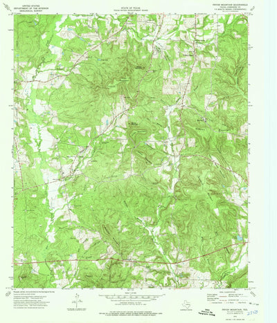 United States Geological Survey Pryor Mountain, TX (1973, 24000-Scale) digital map