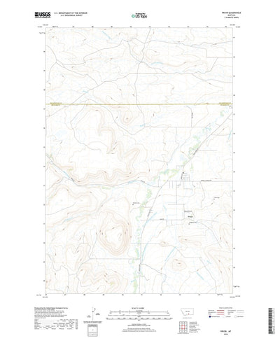 United States Geological Survey Pryor, MT (2020, 24000-Scale) digital map