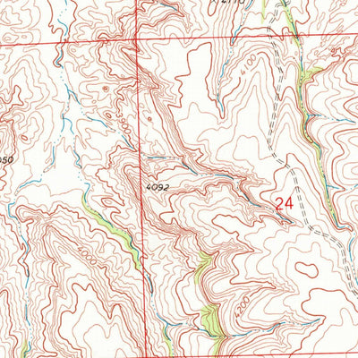 United States Geological Survey Pryor NW, MT (1967, 24000-Scale) digital map