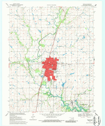 United States Geological Survey Pryor, OK (1970, 24000-Scale) digital map