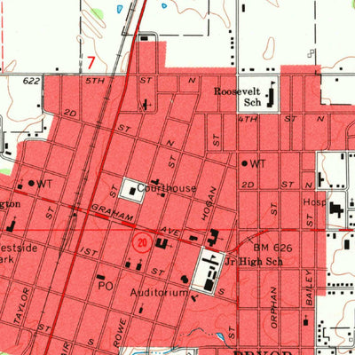 United States Geological Survey Pryor, OK (1970, 24000-Scale) digital map