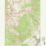 United States Geological Survey Ptarmigan Mountain, WY (1991, 24000-Scale) digital map