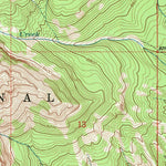 United States Geological Survey Ptarmigan Mountain, WY (1991, 24000-Scale) digital map