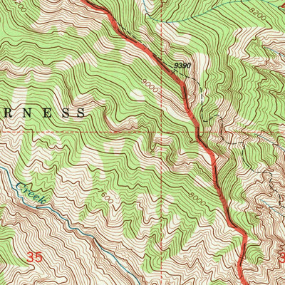 United States Geological Survey Ptarmigan Mountain, WY (1991, 24000-Scale) digital map