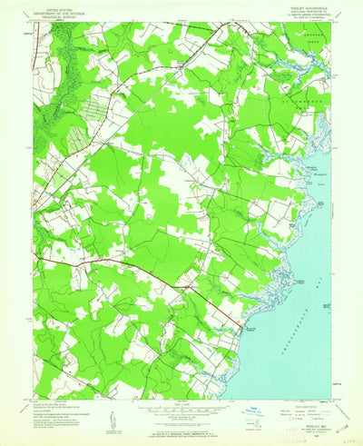 United States Geological Survey Public Landing, MD (1942, 24000-Scale) digital map