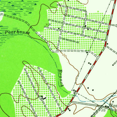 United States Geological Survey Public Landing, MD (1942, 24000-Scale) digital map