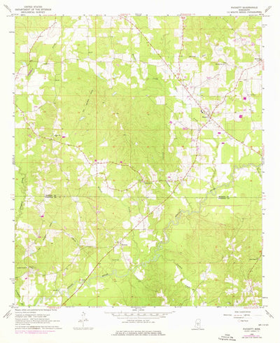 United States Geological Survey Puckett, MS (1968, 24000-Scale) digital map