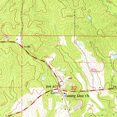 United States Geological Survey Puckett, MS (1968, 24000-Scale) digital map