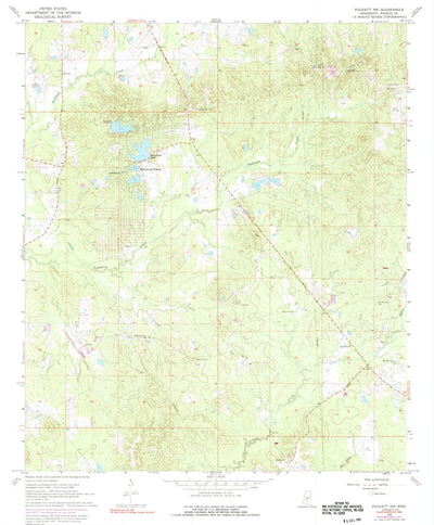 United States Geological Survey Puckett NW, MS (1968, 24000-Scale) digital map