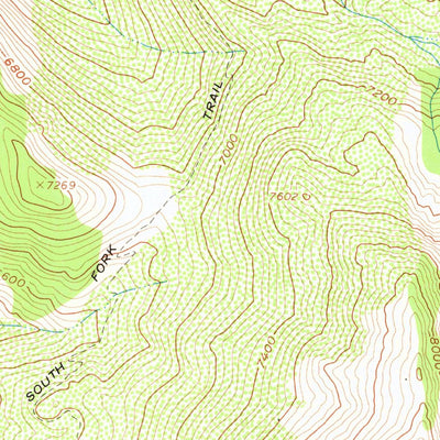 United States Geological Survey Puddin Mountain, ID (1962, 24000-Scale) digital map