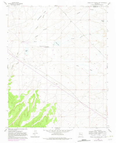 United States Geological Survey Pueblo Alto Trading Post, NM (1960, 24000-Scale) digital map