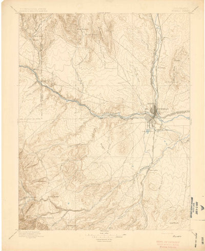 United States Geological Survey Pueblo, CO (1896, 125000-Scale) digital map