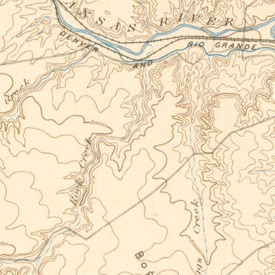 United States Geological Survey Pueblo, CO (1896, 125000-Scale) digital map