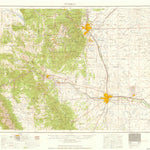 United States Geological Survey Pueblo, CO (1958, 250000-Scale) digital map