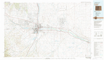 United States Geological Survey Pueblo, CO (1981, 100000-Scale) digital map
