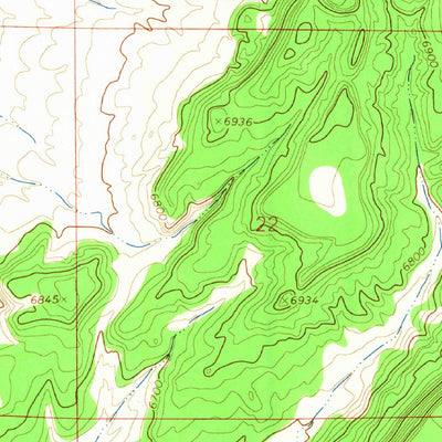 United States Geological Survey Pueblo Viejo Mesa, NM (1964, 24000-Scale) digital map