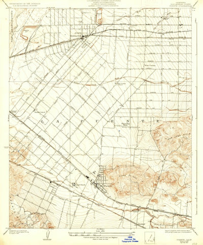 United States Geological Survey Puente, CA (1927, 24000-Scale) digital map