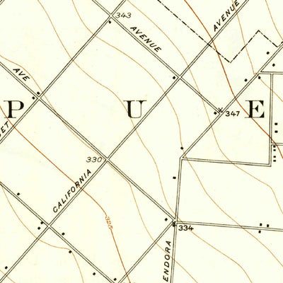 United States Geological Survey Puente, CA (1927, 24000-Scale) digital map