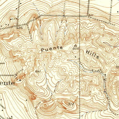 United States Geological Survey Puente, CA (1927, 24000-Scale) digital map