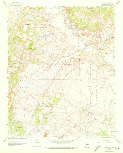 United States Geological Survey Puerco Dam, NM (1961, 24000-Scale) digital map