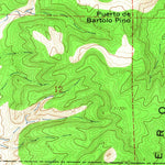United States Geological Survey Puerto De Los Cavadores, NM (1964, 24000-Scale) digital map
