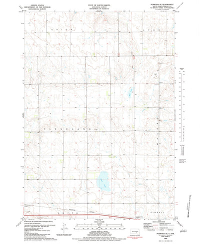 United States Geological Survey Pukwana SE, SD (1983, 24000-Scale) digital map