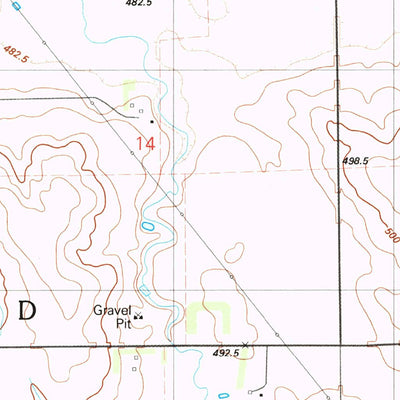 United States Geological Survey Pukwana SE, SD (1983, 24000-Scale) digital map