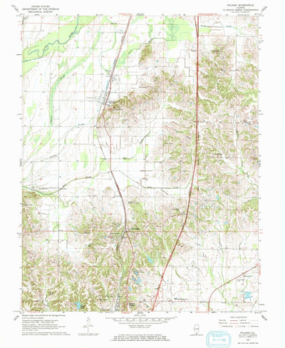 United States Geological Survey Pulaski, IL (1967, 24000-Scale) digital map