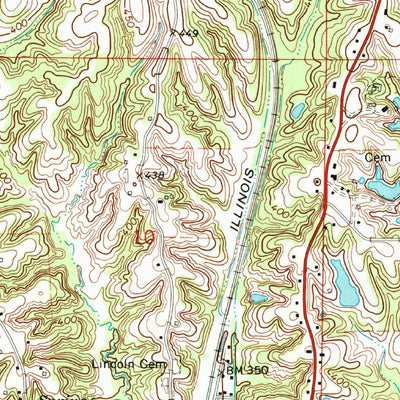 United States Geological Survey Pulaski, IL (1967, 24000-Scale) digital map
